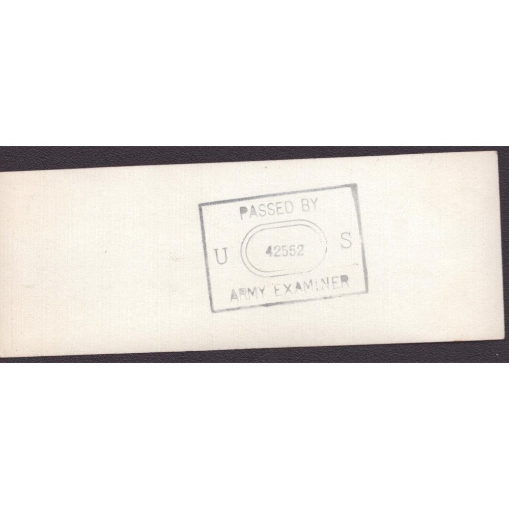 PRR Pennsylvania Railroad 4-8-2 #6707 Steam Locomotive Photo US Army Censor - Picture 2 of 2